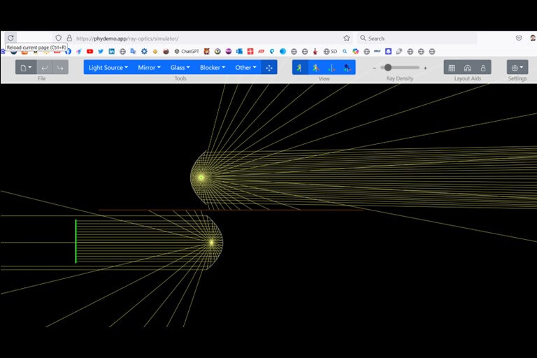 Web Optics Simulator